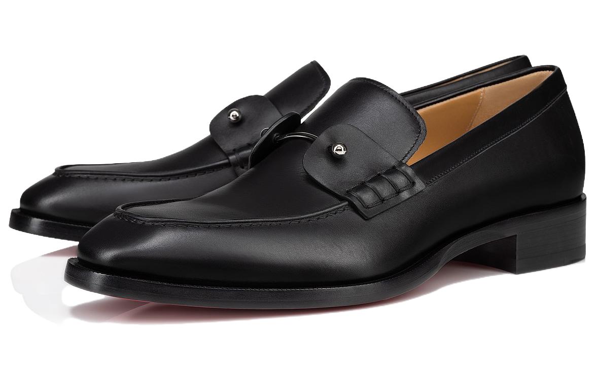 Christian Louboutin Leather Loafers 'Black' 圖 3