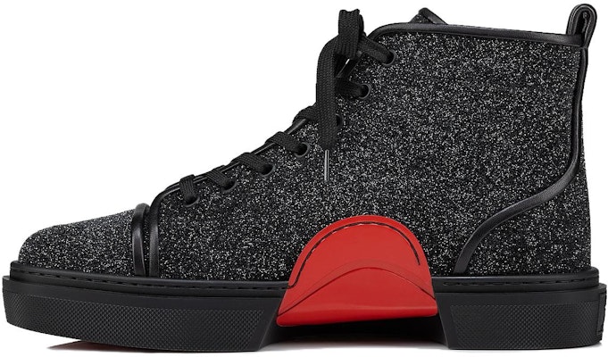Christian Louboutin CL Platine Adolon High-Top Sneakers 'Black Calfskin' 1240116BK01 Buy Christian Louboutin CL Platine Adolon High-Top Sneakers 'Black Calfskin' 1240116BK01