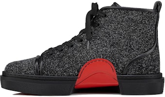 Christian Louboutin CL Platine Adolon High-Top Sneakers 'Black Calfskin' 1240116BK01 Christian Louboutin CL Platine Adolon High-Top Sneakers 'Black Calfskin' 1240116BK01