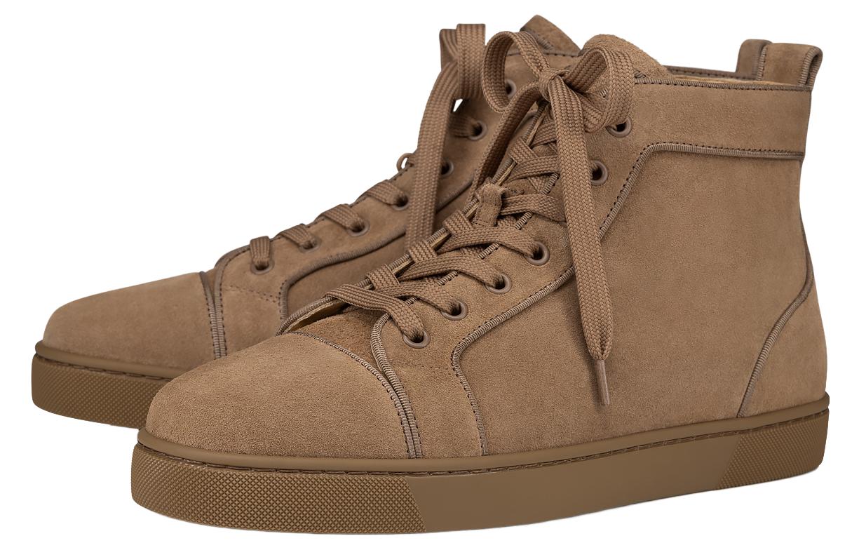 Order 克里斯提·鲁布托CL棕色皮革高帮运动鞋 3220766c941