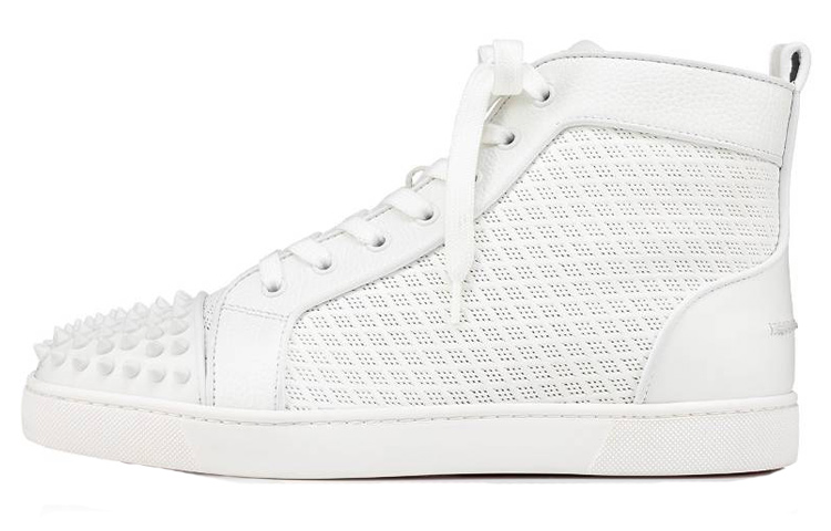 Christian Louboutin CL Platine High Top Sneaker 'Fashion Round Toe White'