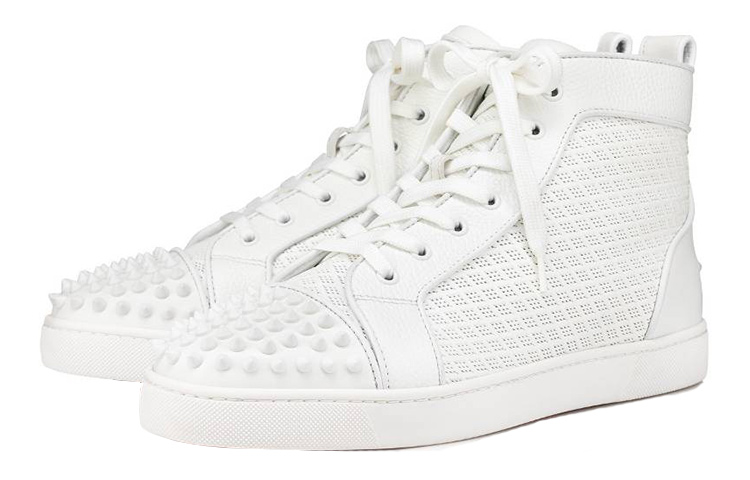 Christian Louboutin CL Platine High Top Sneaker 'Fashion Round Toe White' 圖 2