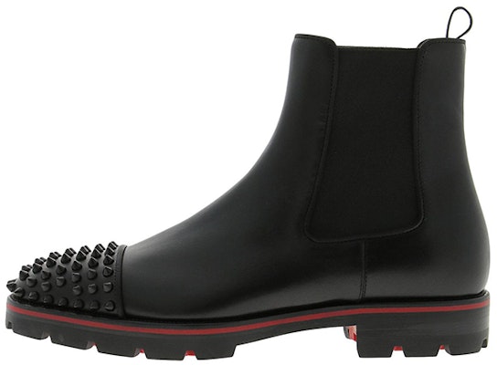 Botines Chelsea de Cuero Negro Christian Louboutin CL Platine Slip-On Fashion 3181222B026 Buy Botines Chelsea de Cuero Negro Christian Louboutin CL Platine Slip-On Fashion 3181222B026