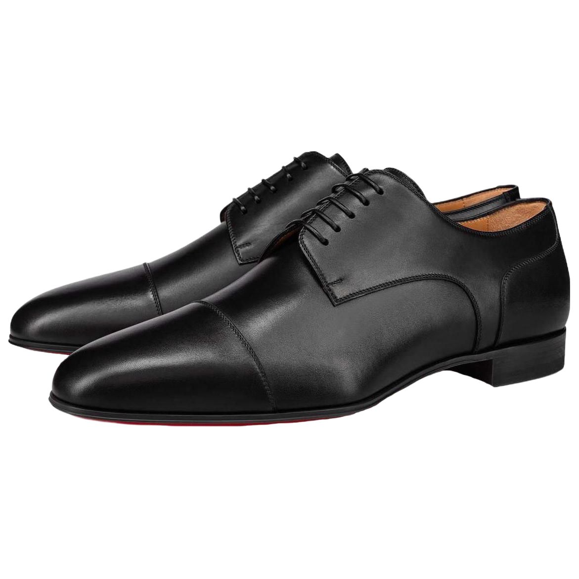 Lookbook クリスチャン・ルブタン CL プラチナレザーオックスフォードブラック 1220308BK01 1220308BK01