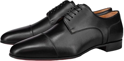 Christian Louboutin CL Platine Oxford de Cuero Negro 'Moda Versátil' 1220308BK01 Lookbook Christian Louboutin CL Platine Oxford de Cuero Negro 'Moda Versátil' 1220308BK01