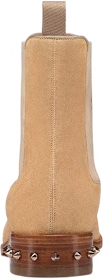Christian Louboutin CL Platine Leather Round Toe Comfort Chelsea Boots 'Beige' 3220740F579 Shop Christian Louboutin CL Platine Leather Round Toe Comfort Chelsea Boots 'Beige' 3220740F579