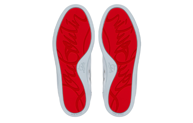 Christian Louboutin CL Platine Slip-On Round Toe Fashion Low Top Sneaker 'Grey Blue' 圖 5