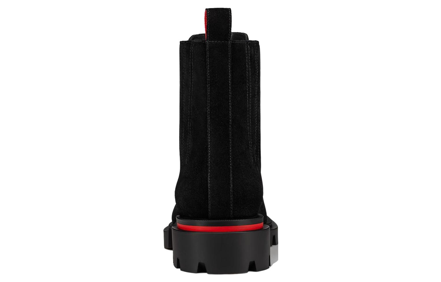 Christian Louboutin CL Platini Slip-On Leather Boots 'Black Fashion' 圖 3