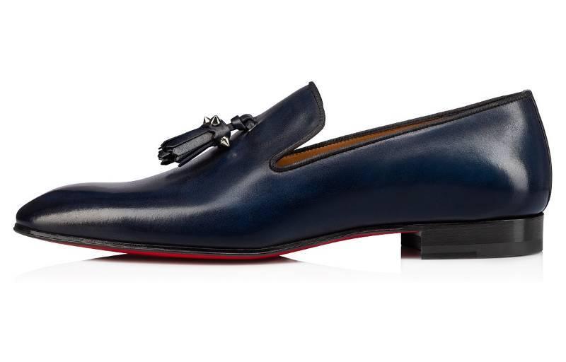 Christian Louboutin CL Platinum First Layer Cow Leather Blue 'Simple CMFT Loafer'