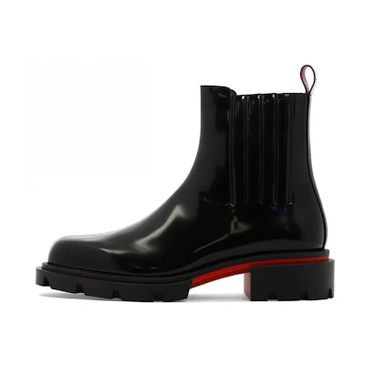 Christian Louboutin CL Platinum Leather Chelsea Boot 'Black'