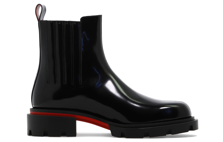 Christian Louboutin CL Platinum Leather Chelsea Boot 'Black' 圖 2