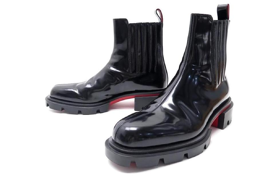 Christian Louboutin CL Platinum Leather Chelsea Boot 'Black' 圖 3