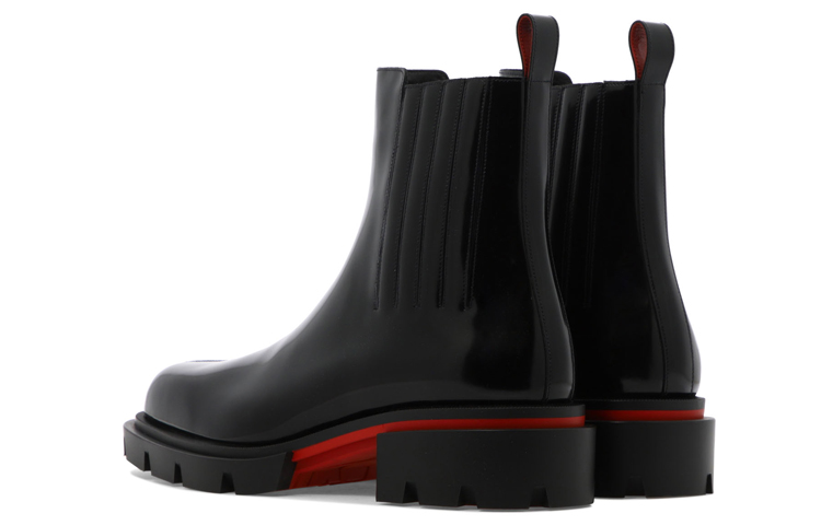 Christian Louboutin CL Platinum Leather Chelsea Boot 'Black' 圖 5