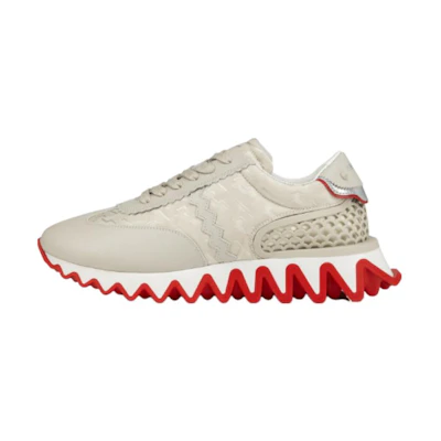 Christian Louboutin CL Platinum Leather CMFT Lace-Up Low Top 'Beige'
