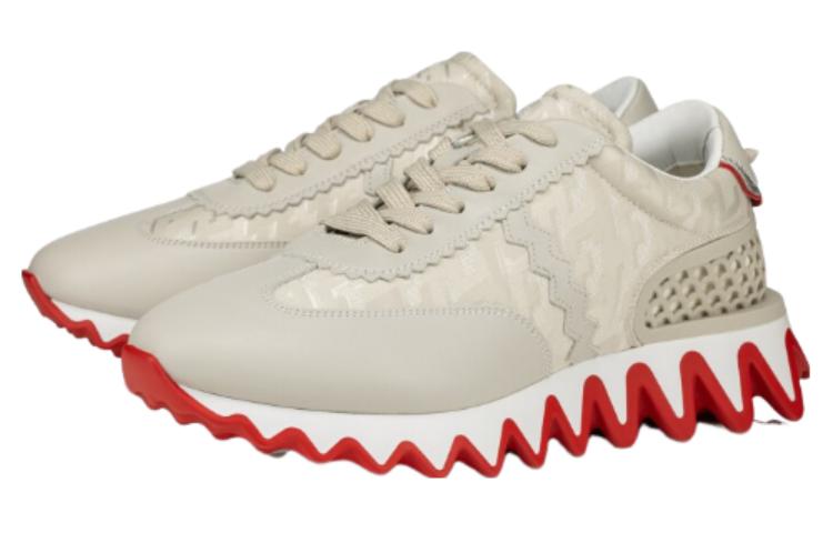 Order Christian Louboutin CL Platinum Leder Komfort Schnürschuhe Low-Top ''Beige'' 3230863F465