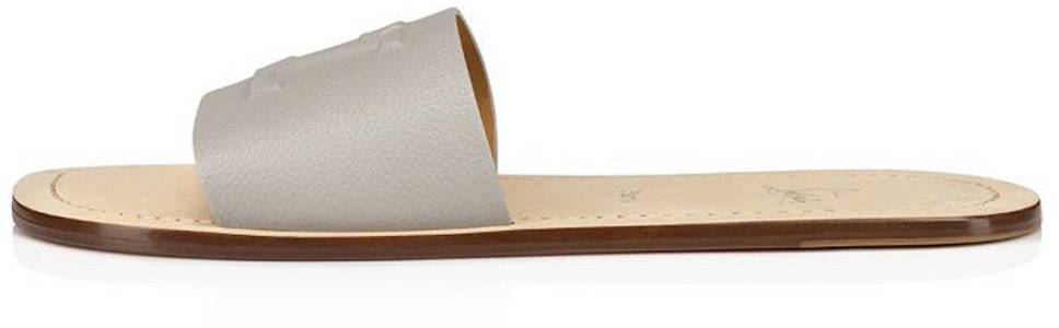 Christian Louboutin CL Platinum Sandal Jepit Mewah 'Abu Coklat' 1230937I569 Buy Christian Louboutin CL Platinum Sandal Jepit Mewah 'Abu Coklat' 1230937I569