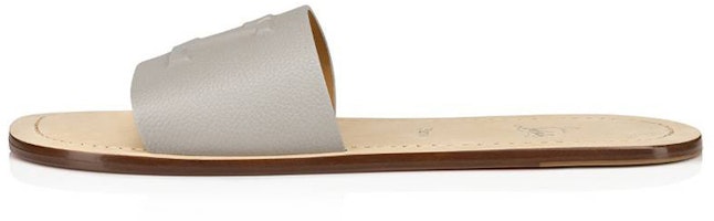 Christian Louboutin CL Platinum Toe Ring Slides 'Grey Brown' 1230937I569 Christian Louboutin CL Platinum Toe Ring Slides 'Grey Brown' 1230937I569