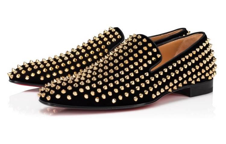 Christian Louboutin CL Platinum Velour 'Black Loafer' 圖 2