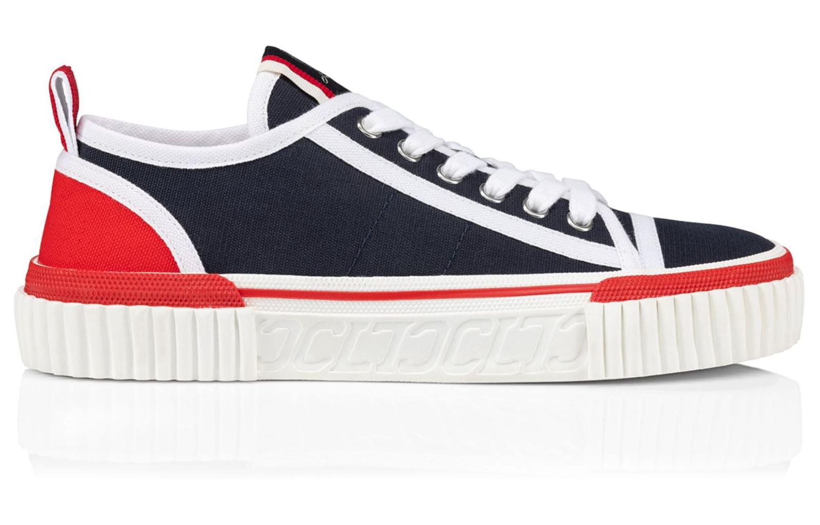 Order クリスチャン・ルブタン CLプラチナム x ペドロ ロートップ 'コンフォート ラウンド トゥ ブルーホワイト' 32304625375 32304625375