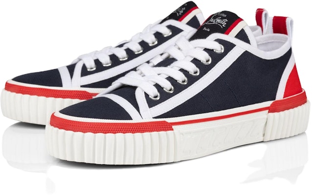 Christian Louboutin CL Platinum x Pedro Low Top 'Keselesaan Hujung Bulat Biru Putih' 32304625375 Lookbook Christian Louboutin CL Platinum x Pedro Low Top 'Keselesaan Hujung Bulat Biru Putih' 32304625375