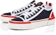 Christian Louboutin CL Platinum x Pedro Low Top 'Keselesaan Hujung Bulat Biru Putih' 32304625375