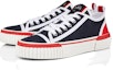 Lookbook Christian Louboutin CL Platinum x Pedro Low Top 'Keselesaan Hujung Bulat Biru Putih' 32304625375