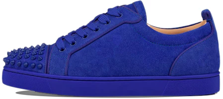 Christian Louboutin CL Suede Low-Top Fashion Sneakers for Men - Blue 3160934U695 Christian Louboutin CL Suede Low-Top Fashion Sneakers for Men - Blue 3160934U695