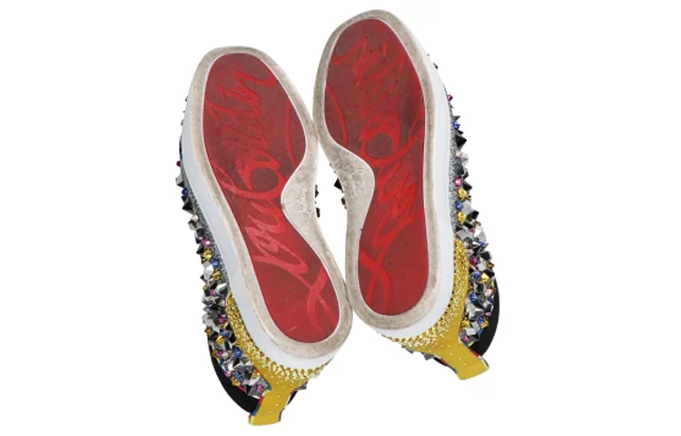 Purchase CL路鉑廷 舒適 系帶高筒 高筒 板鞋 男款 黑色