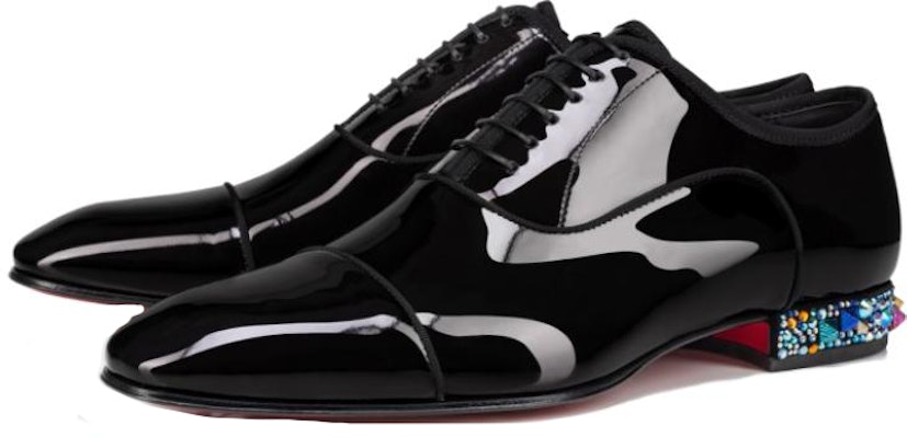 Christian Louboutin Clarks Kasut Kulit Tali Selasa Untuk Pakaian 'Hitam' 3231132B730 Order Christian Louboutin Clarks Kasut Kulit Tali Selasa Untuk Pakaian 'Hitam' 3231132B730