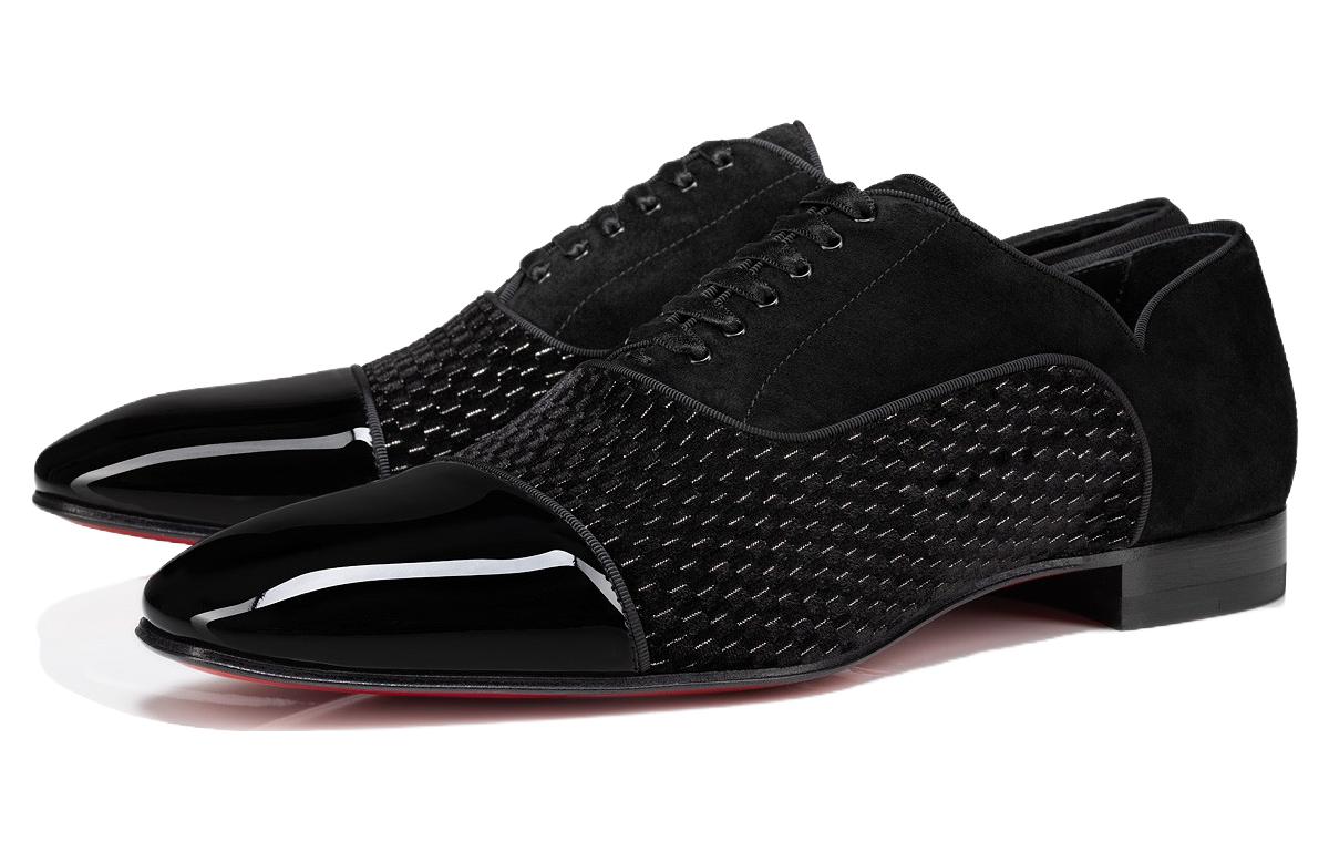 Christian Louboutin Clarks Patent Leather Dress Shoes with CMFT Straps 'Black' 圖 2