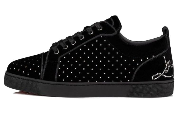 Christian Louboutin CLOT Jordan 1 Low 'Black Velvet'