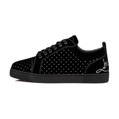 Christian Louboutin CLOT Jordan 1 Low 'Black Velvet'
