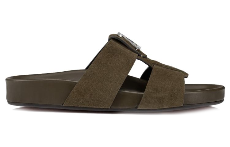 Christian Louboutin CLotin Dhabubizz Leather Slide 'Fashion Open Toe Brown' 圖 2