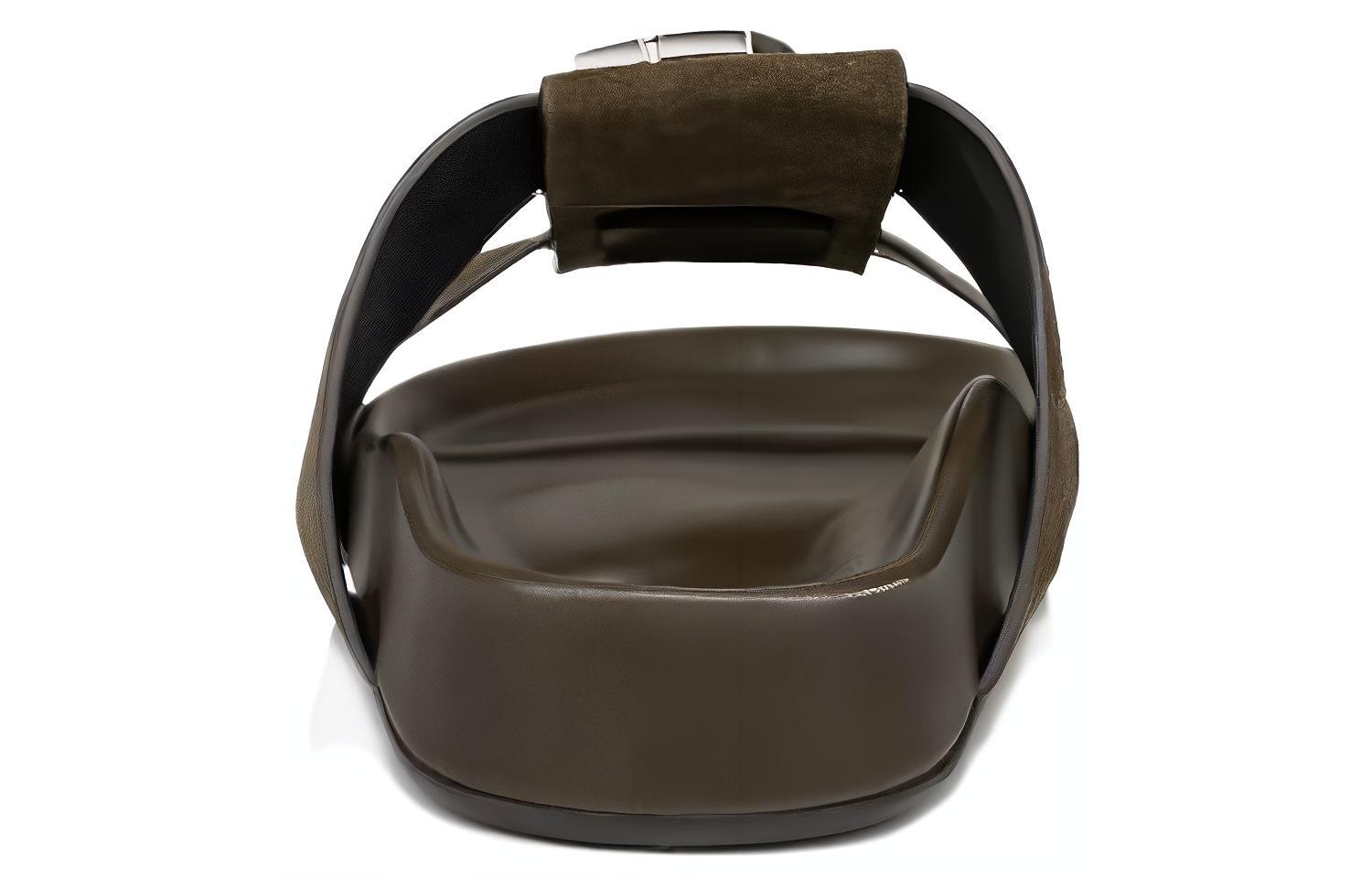 Christian Louboutin CLotin Dhabubizz Leather Slide 'Fashion Open Toe Brown' 圖 5