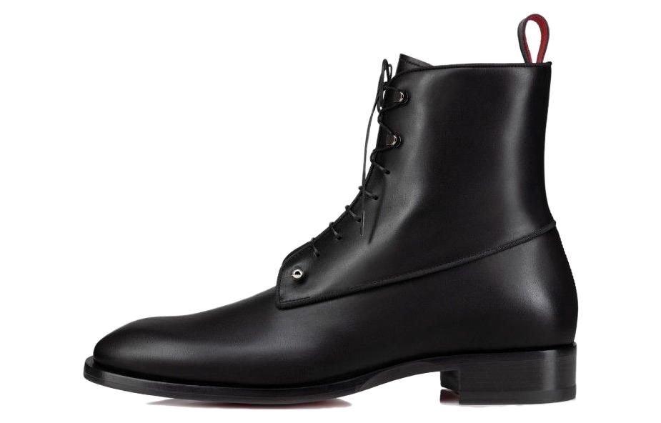 Christian Louboutin CLUB PLATINUM Leather Ankle Boot 'Black' 3230442BK01