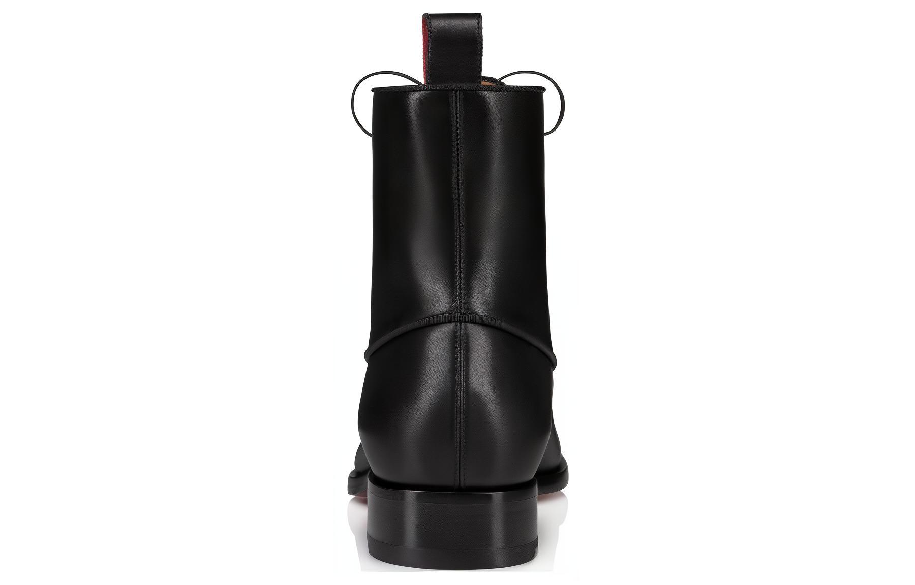 Purchase Christian Louboutin CLUB PLATINUM Leather Ankle Boot 'Black' 3230442BK01