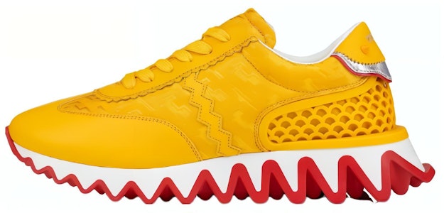 CL路鉑廷 皮革 舒適繫帶 低筒 休閒生活鞋 男款 黃色 Buy CL路鉑廷 皮革 舒適繫帶 低筒 休閒生活鞋 男款 黃色