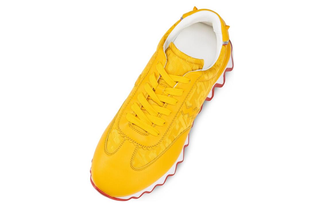 Lookbook Christian Louboutin CLUB PLATINUM Leren Comfort Veterschoen Laag ''Geel'' 3230863Y361