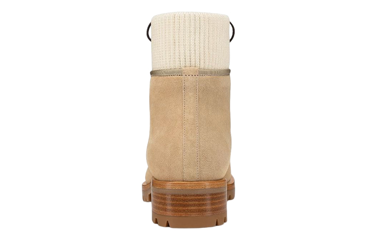 Shop Christian Louboutin CLUB PLATINUM Leder-Schnürstiefel Beige Damen/Herren 1200440F579