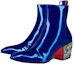 Lookbook Christian Louboutin CLUB PLATINUM Leder Stiefel Rund Blau mit Reißverschluss 32310425591