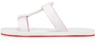 Buy Christian Louboutin Fabric Ribbon Sandals 'White' 1221069WH01