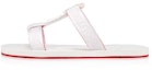 Buy Sandalias de Cinta de Tela Christian Louboutin 'Blancas' 1221069WH01