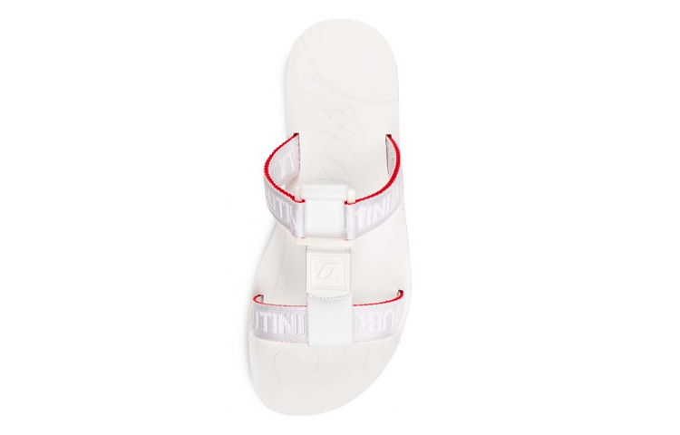 Lookbook Christian Louboutin Fabric Ribbon Sandals 'White' 1221069WH01