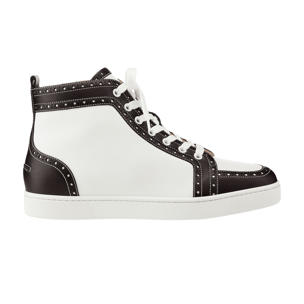 Buy クリスチャンルブタン フラワーフラット モルフェ "黒白" 1140732BK09