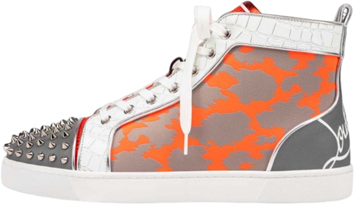 Christian Louboutin Fun Lou Spikes Flat High 'Reflex Orange Camo' 1220655-CMA3 Buy Christian Louboutin Fun Lou Spikes Flat High 'Reflex Orange Camo' 1220655-CMA3