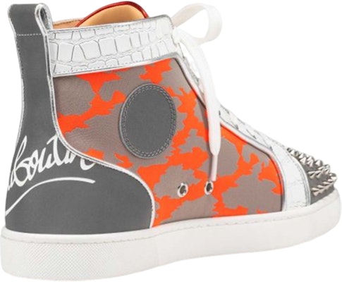 Christian Louboutin Fun Lou Spikes Flat High 'Reflex Orange Camo' 1220655-CMA3 Lookbook Christian Louboutin Fun Lou Spikes Flat High 'Reflex Orange Camo' 1220655-CMA3