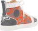 Lookbook Christian Louboutin Fun Lou Spikes Flat High 'Reflex Orange Camo' Lelaki 1220655-CMA3