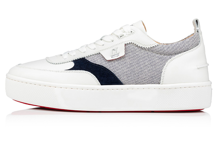 Christian Louboutin Happyrui Flat 'White Blue' 1230958-M193