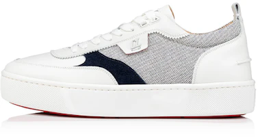 Christian Louboutin Happyrui Flat 'White Blue' 1230958-M193 Christian Louboutin Happyrui Flat 'White Blue' 1230958-M193