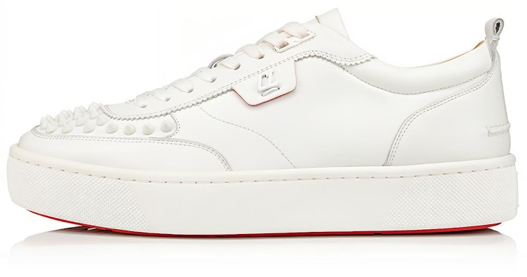 Christian Louboutin Happyrui Spikes Plano 'Blanco' 1200419W256 Buy Christian Louboutin Happyrui Spikes Plano 'Blanco' 1200419W256